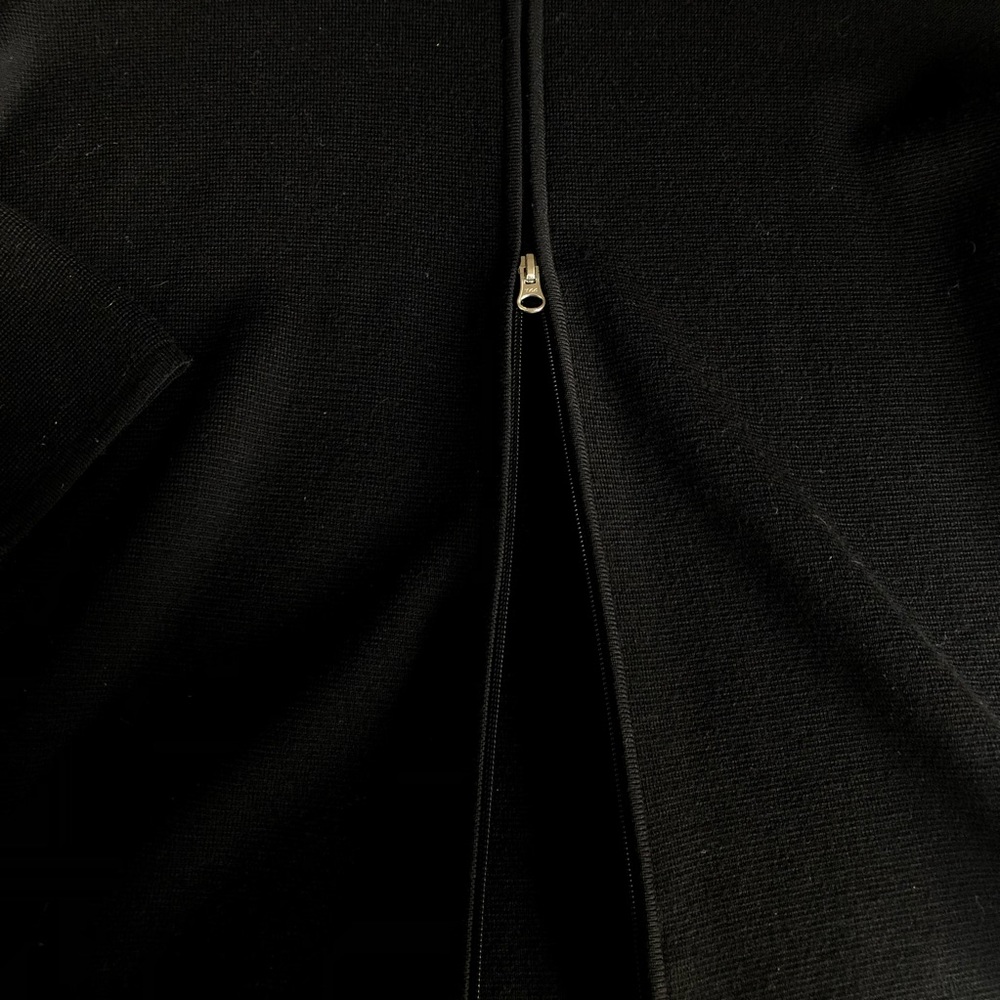 Vintage Gran Sasso Italy Black Wool Full Zip Cardigan Jacket Men’s XL? - Picture 4 of 6